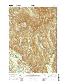 Oxford Maine Current topographic map, 1:24000 scale, 7.5 X 7.5 Minute, Year 2014