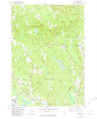 Oxford Maine Historical topographic map, 1:24000 scale, 7.5 X 7.5 Minute, Year 1980