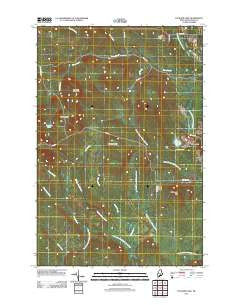 Packard Lake Maine Historical topographic map, 1:24000 scale, 7.5 X 7.5 Minute, Year 2011