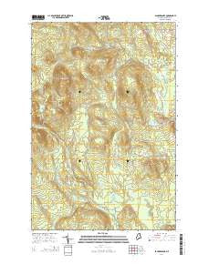 Packard Lake Maine Current topographic map, 1:24000 scale, 7.5 X 7.5 Minute, Year 2014