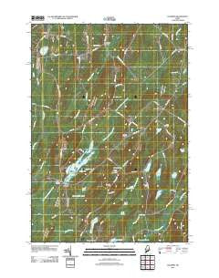 Palermo Maine Historical topographic map, 1:24000 scale, 7.5 X 7.5 Minute, Year 2011