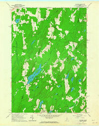 Palermo Maine Historical topographic map, 1:24000 scale, 7.5 X 7.5 Minute, Year 1961