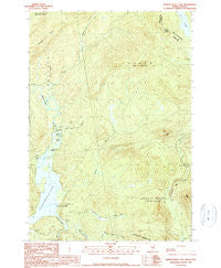 Parmachenee Lake Maine Historical topographic map, 1:24000 scale, 7.5 X 7.5 Minute, Year 1990