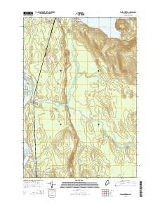 Passadumkeag Maine Current topographic map, 1:24000 scale, 7.5 X 7.5 Minute, Year 2014