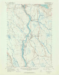 Passadumkeag Maine Historical topographic map, 1:62500 scale, 15 X 15 Minute, Year 1960