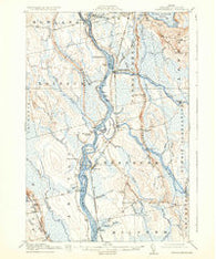 Passadumkeag Maine Historical topographic map, 1:62500 scale, 15 X 15 Minute, Year 1917