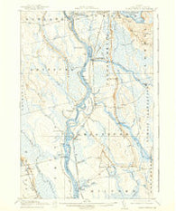 Passadumkeag Maine Historical topographic map, 1:62500 scale, 15 X 15 Minute, Year 1917