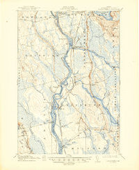Passadumkeag Maine Historical topographic map, 1:62500 scale, 15 X 15 Minute, Year 1917