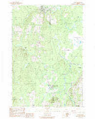 Patten Maine Historical topographic map, 1:24000 scale, 7.5 X 7.5 Minute, Year 1989