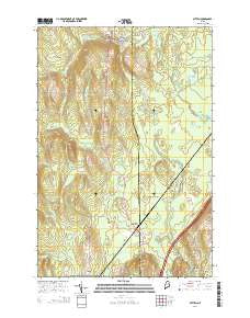 Patten Maine Current topographic map, 1:24000 scale, 7.5 X 7.5 Minute, Year 2014