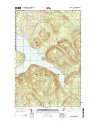 Paulette Brook Maine Current topographic map, 1:24000 scale, 7.5 X 7.5 Minute, Year 2014