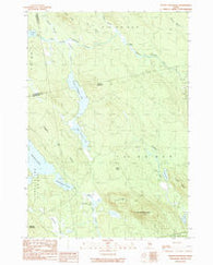 Peaked Mountain Maine Historical topographic map, 1:24000 scale, 7.5 X 7.5 Minute, Year 1990