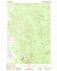 Peaked Mountain Pond Maine Historical topographic map, 1:24000 scale, 7.5 X 7.5 Minute, Year 1990