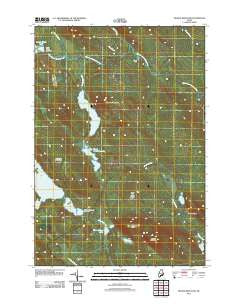 Peaked Mountain Maine Historical topographic map, 1:24000 scale, 7.5 X 7.5 Minute, Year 2011