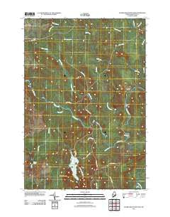 Peaked Mountain Pond Maine Historical topographic map, 1:24000 scale, 7.5 X 7.5 Minute, Year 2011
