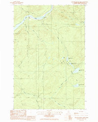 Pelletier Brook Lakes Maine Historical topographic map, 1:24000 scale, 7.5 X 7.5 Minute, Year 1985