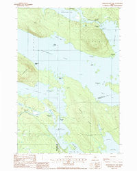 Pemadumcook Lake Maine Historical topographic map, 1:24000 scale, 7.5 X 7.5 Minute, Year 1988