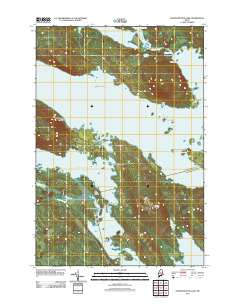 Pemadumcook Lake Maine Historical topographic map, 1:24000 scale, 7.5 X 7.5 Minute, Year 2011