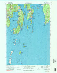 Pemaquid Point Maine Historical topographic map, 1:24000 scale, 7.5 X 7.5 Minute, Year 1969