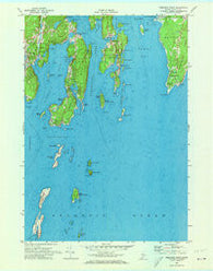 Pemaquid Point Maine Historical topographic map, 1:24000 scale, 7.5 X 7.5 Minute, Year 1969