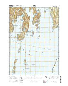 Pemaquid Point Maine Current topographic map, 1:24000 scale, 7.5 X 7.5 Minute, Year 2014