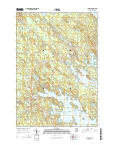 Pembroke Maine Current topographic map, 1:24000 scale, 7.5 X 7.5 Minute, Year 2014