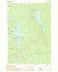 Penobscot Lake Maine Historical topographic map, 1:24000 scale, 7.5 X 7.5 Minute, Year 1989