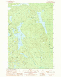 Penobscot Lake Maine Historical topographic map, 1:24000 scale, 7.5 X 7.5 Minute, Year 1989