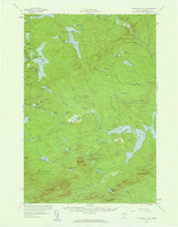 Penobscot Lake Maine Historical topographic map, 1:62500 scale, 15 X 15 Minute, Year 1956