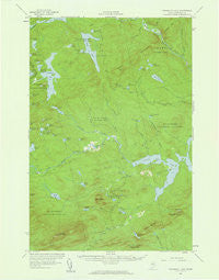 Penobscot Lake Maine Historical topographic map, 1:62500 scale, 15 X 15 Minute, Year 1956