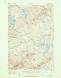 Penobscot Lake Maine Historical topographic map, 1:62500 scale, 15 X 15 Minute, Year 1956