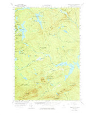 Penobscot Lake Maine Historical topographic map, 1:62500 scale, 15 X 15 Minute, Year 1956