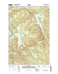 Penobscot Lake Maine Current topographic map, 1:24000 scale, 7.5 X 7.5 Minute, Year 2014