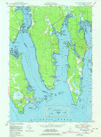 Petit Manan Point Maine Historical topographic map, 1:24000 scale, 7.5 X 7.5 Minute, Year 1948