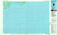 Petit Manan Point Maine Historical topographic map, 1:100000 scale, 30 X 60 Minute, Year 1986