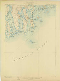 Petit Manan Maine Historical topographic map, 1:62500 scale, 15 X 15 Minute, Year 1904