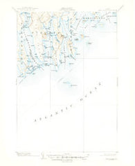 Petit Manan Maine Historical topographic map, 1:62500 scale, 15 X 15 Minute, Year 1904