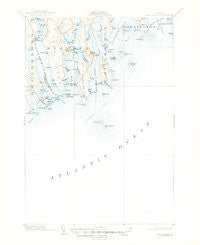 Petit Manan Maine Historical topographic map, 1:62500 scale, 15 X 15 Minute, Year 1904