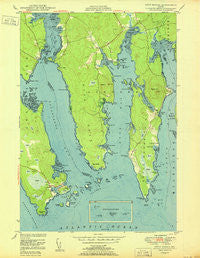 Petit Manan Maine Historical topographic map, 1:24000 scale, 7.5 X 7.5 Minute, Year 1950