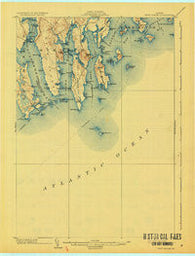 Petit Manan Maine Historical topographic map, 1:62500 scale, 15 X 15 Minute, Year 1904