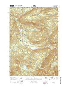 Phillips Maine Current topographic map, 1:24000 scale, 7.5 X 7.5 Minute, Year 2014