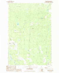 Picard Brook Maine Historical topographic map, 1:24000 scale, 7.5 X 7.5 Minute, Year 1986