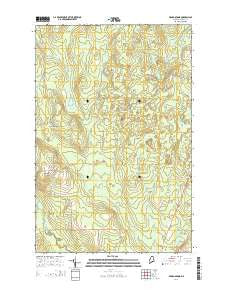 Picard Brook Maine Current topographic map, 1:24000 scale, 7.5 X 7.5 Minute, Year 2014
