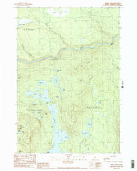 Pierce Pond Maine Historical topographic map, 1:24000 scale, 7.5 X 7.5 Minute, Year 1989
