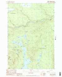 Pierce Pond Maine Historical topographic map, 1:24000 scale, 7.5 X 7.5 Minute, Year 1989