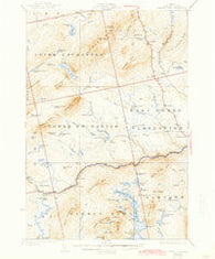 Pierce Pond Maine Historical topographic map, 1:62500 scale, 15 X 15 Minute, Year 1927