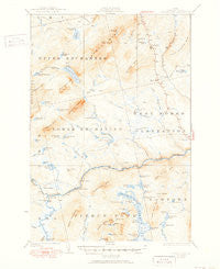 Pierce Pond Maine Historical topographic map, 1:62500 scale, 15 X 15 Minute, Year 1927
