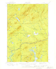 Pierce Pond Maine Historical topographic map, 1:62500 scale, 15 X 15 Minute, Year 1925
