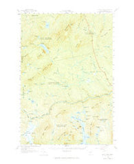 Pierce Pond Maine Historical topographic map, 1:62500 scale, 15 X 15 Minute, Year 1958