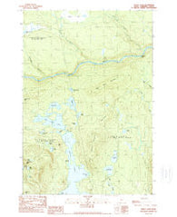 Pierce Pond Maine Historical topographic map, 1:24000 scale, 7.5 X 7.5 Minute, Year 1989